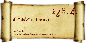 Ádám Laura névjegykártya