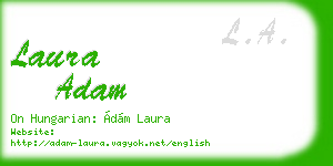 laura adam business card